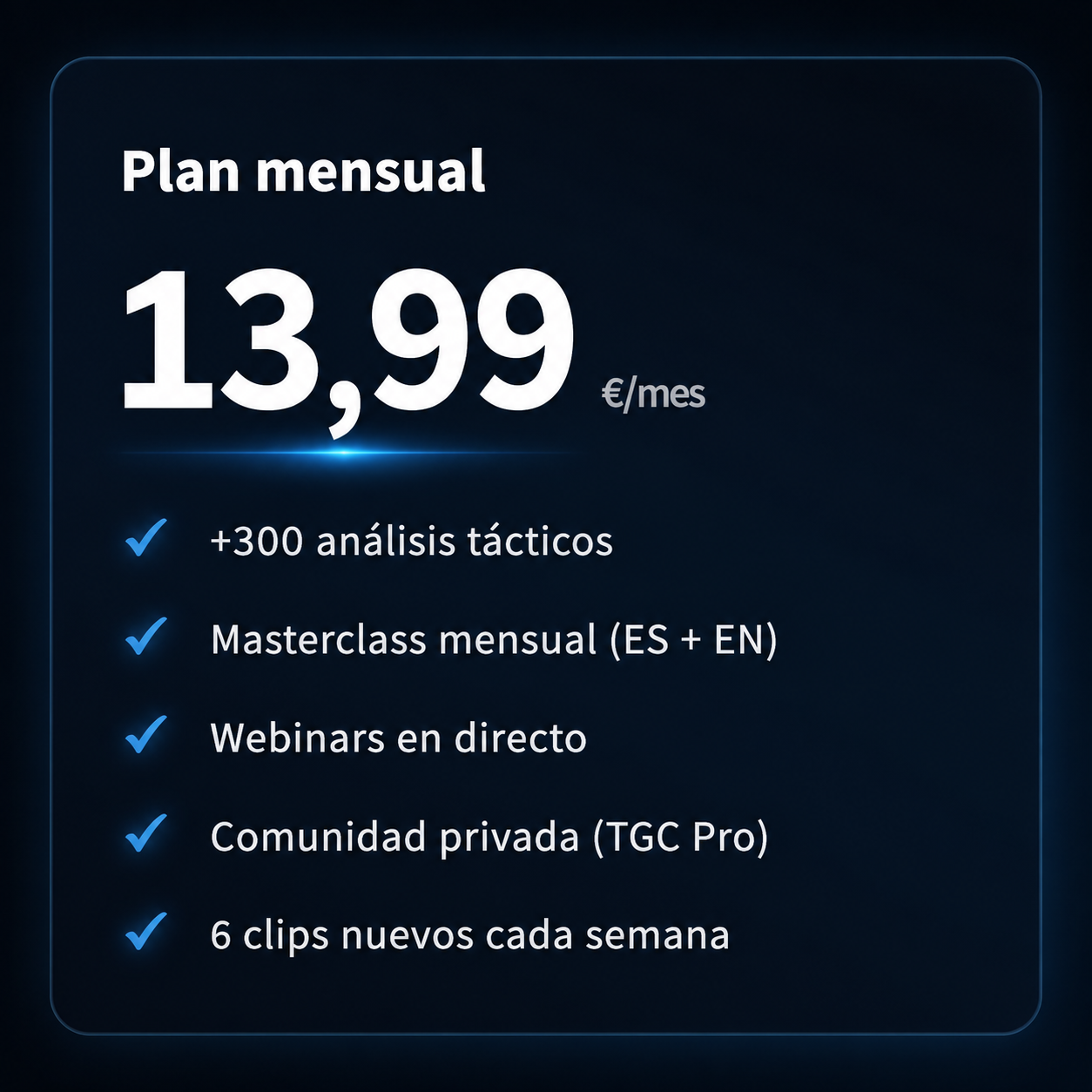 Monthly plan